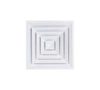 Grille d'aération Couverture Climatisation centrale Volets de sortie d'air Alliage d'aluminium Hotte d'échappement Vent Ventilateur Blanc Sortie d'air Grille de ventilation Grilles (Taille : 60CM*60CM
