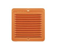 Grille d'aération cuivre C/réseau rectangulaire mm. 150 x 280
