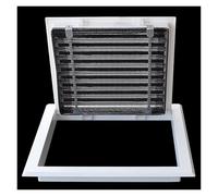 Grille d'aération CVC avec installation facile au mur ou au plafond, dimensions d'ouverture réglables pour une ventilation efficace