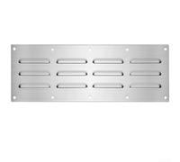 Grille d'aération de barbecue en acier inoxydable pour cuisine extérieure ou four de maçonnerie, panneau de ventilation argenté pour contrôle du flux d'air et gestion de la fumée du barbecue
