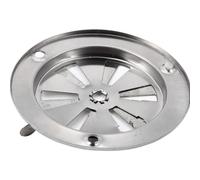 Grille d'aération de barbecue en acier inoxydable, réglable 9,5 x 9,5 x 3 cm, pour four et chambres à haute température, remplacement direct argenté