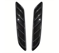 Grille d'aération de capot Grille Décorative De Capot Avant Latérale Compatible Avec Chevy Pour Silverado(Black)