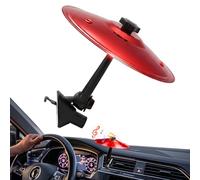 Grille d'aération de cymbale de voiture, cymbale de tableau de bord en métal plus épais avec son plus net, mini gadget de voiture amusant et cadeau de batteur pour homme, anti-stress, mini tambour de