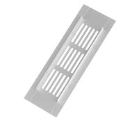 Grille d'aération de gaz perforée en alliage d'aluminium, 1 pièce, for montage mural et au plafond, idéale for la Ventilation de la salle de bain, de la cuisine et du bureau(80mmx200mm)