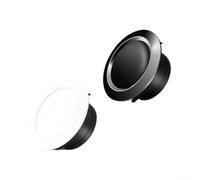 Grille d'aération de plafond, 12,7 cm, ronde, noire, couvercle de conduit CVC avec maille amovible, design amovible pour un nettoyage facile, support mural ou au plafond pour la maison et le bureau (G