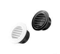 Grille d'aération de plafond démontable noire de 12,7 cm avec maille lavable, couvercle de conduit d'air rond pour système CVC à montage mural (E)