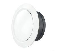 Grille d'aération de plafond d'intérieur avec volume d'air réglable, construction ABS, diffuseur d'air chaud montable pour une circulation efficace de l'air (150 mm)
