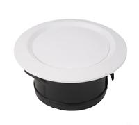 Grille d'aération de plafond en ABS avec fonction diffuseur d'air chaud pour une ventilation contrôlée et une meilleure circulation de l'air (125 mm)