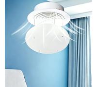 Grille d'aération de plafond pour climatisation centrale, guide du vent rond, blanc, 35,6 cm, anti-soufflage direct, améliore la circulation de l'air