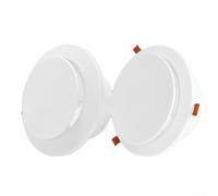 Grille d'aération de plafond réglable avec grille amovible et verrou pour système CVC, cuisine, salle de bain, sous-sol, soffite, en plastique ABS blanc, 120 mm x 135 mm