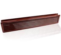 Grille d'aération de porte - Blanc et marron - 500 x 90 mm