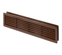 Grille d'aération de porte en plastique ABS double face Marron 460 x 135 mm