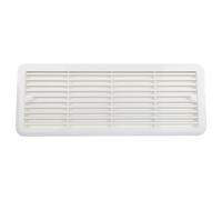 Grille d'aération de réfrigérateur 483 x 186 mm pour caravane Thetford - Résistante aux intempéries - Entrée d'air extérieure OE 62445480 (blanc)