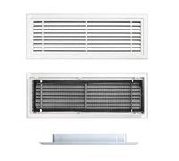 Grille d'aération de retour avec filtre d'aération de plafond en ABS durable pour paroi latérale 60 x 30 cm Améliore la qualité et le débit de l'air
