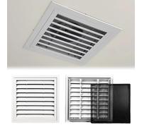 Grille d'aération de retour en aluminium, grille de plafond et murale, panneau d'accès multifonction en métal avec filtre pour ventilation intérieur/extérieur, 80 cm x 30 cm