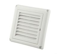 Grille d'aération de sécheuse de 10,2 cm pour climatisation et échappement extérieur de cuisine, plastique ABS avec grille à persiennes pour maintenir la ventilation et empêcher les débris d'entrer