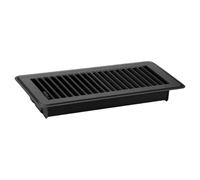 Grille d'aération de sol durable antirouille pour une meilleure circulation de l'air et élégante KzW887 (noir, 14,2 x 30 x 3,2 cm)