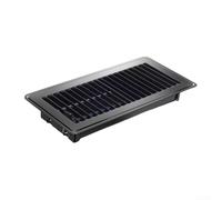 Grille d'aération de sol robuste de 10,2 x 25,4 cm | Registre de flux d'air réglable en acier avec revêtement résistant à la rouille pour ouverture de conduit CVC | Pour une ouverture facile et sans