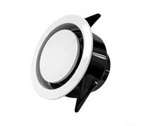 Grille d'aération de sortie de climatiseur montée au plafond, installation ultra fine en plastique ABS et panneau amovible, pour un nettoyage sans effort avec contrôle du flux d'air flexible (#75)