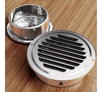 Grille d'aération de sortie de toit en acier inoxydable 201/304, persienne de 70 à 300 mm pour la circulation de l'air, empêche les vents contraires et la pluie (taille : 201-180 mm - 7 pouces)