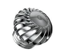 Grille d'aération de toit avec capuchon d'éolienne en acier inoxydable - Sortie d'air 110, 150, 160, 200, 250, 300 mm - Indéformable, rotatif, économe en énergie - Fixation universelle pour cheminée