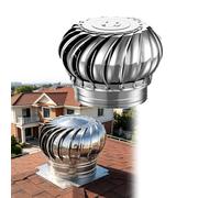 Grille d'aération de toit en acier inoxydable pour la dissipation de la chaleur, 300 mm, 304, pour ventilation de cheminée, installation facile, pas besoin d'électricité