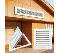 Grille Daération Décorative à Lames Fixes à 45° - Cache-aération élégant pour Murs Et Plafonds - Panneau Daccès Idéal pour La Climatisation, La White Wxl_14 x 30 in