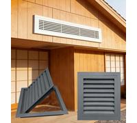 Grille Daération Décorative à Lames Fixes à 45° - Cache-aération élégant pour Murs Et Plafonds - Panneau Daccès Idéal pour La Climatisation, La Gray Wxl_14 x 30 in