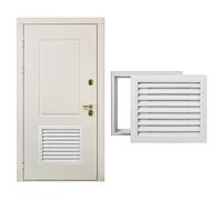 Grille d'aération décorative double face pour porte CVC pour cuisine et salle de bain Taille 55 x 35 cm - Solution de circulation d'air élégante et fonctionnelle