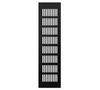 Grille d'aération décorative en alliage d'aluminium, panneau de ventilation rectangulaire for armoires de cuisine et étagères à chaussures(80x400mm)