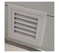 Grille d'aération décorative en aluminium blanc pour grille d'aération de 35,6 à 96,5 cm, parfaite pour le cinéma maison, la salle à manger (60 x 60 cm)