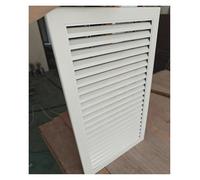 Grille d'aération décorative pour grille d'aération froide - En aluminium blanc - Persiennes fixes de 30,5 à 55,9 cm - Parfait pour la maison, le bureau et l'appartement (55,9 x 116,8 cm)