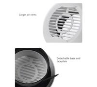 Grille d'aération Diamètre 75/100/125/150/200 mm Grille de sortie à haut débit d'air Grille de conduit de ventilation intérieure Grille de ventilation murale au plafond (taille : 75MM)(Size:100mm)