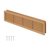 Grille d'aération double face en chêne et plastique ABS 460 x 135 mm