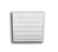 Grille d'aération en ABS - Moustiquaire sans bride - Fermeture automatique - Dimensions : 250 x 250 mm