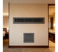 Grille d'aération en acier gris 45,7 x 61 cm | Grille CVC durable pour mur/plafond | Ventilation optimale pour la maison et le bureau | Comprend un filtre en maille pour une meilleure qualité de l'air