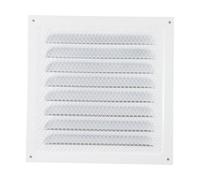 Grille d'aération en acier inoxydable 20 x 20 cm Anthracite pour plafond ou mur latéral CVC Airflow