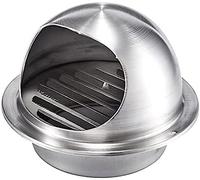 Grille d'aération en Acier Inoxydable 304, 60 mm ~ 300 mm, Capuchon de Grille de Ventilation Rond, hotte de Sortie d'air Murale pour éviter Les Vents contraires et la Pluie - Ceinture/Filet