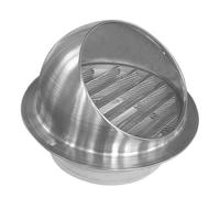 Grille D'aération En Acier Inoxydable 304 Bouche De Sortie Ventilation Rond | Hotte D'échappement AvecMaille Diamètre 60 À 300mm Ronde Murale Ventilation Hotte(9.8in/250mm)