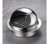 Grille d'Aération en Acier Inoxydable 304,Chapeau de Cheminée de Tuyau d'Échappement de Hotte de Cuisine,Capuchon de Persienne de Pluie,Capuchon de Capot de Ventilation Murale (60mm/2.4in)