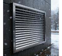 Grille d'aération en acier inoxydable 40,6 x 61 cm avec persiennes pour grille d'aération montée au mur/plafond pour la gestion du flux d'air - Design élégant