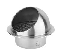 Grille d'aération en Acier Inoxydable 50 -300 mm, Grille D'évacuation D'air Ronde Sortie d’air Murale Air Entrant Air Evacué, Grille Ventilation Hotte pour extracteurs d'air(Brushed 170mm/6.7in)