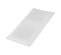 Grille d'aération en acier inoxydable avec écran - 300 x 150 mm - Pour système de chauffage, refroidissement et ventilation - Blanc