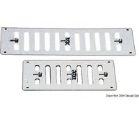 Grille d'aération en acier inoxydable avec filet 229x76 mm Osculati 53.468.03