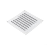 Grille d'aération en acier inoxydable avec moustiquaire pour installation au plafond et au mur latéral - Anthracite - 20 x 20 cm