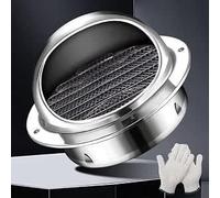 Grille D'aération En Acier Inoxydable Bouche Exterieur Pour D'évacuation | D'air Ronde Pour Tuyaux Caravane Maisons 150mm 100mm 200mm(7.5in/190mm)