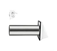 Grille d'aération en acier inoxydable de 10,2 cm avec maille résistante aux oiseaux, hotte d'échappement externe pour maison, salle de bain, cuisine, garage, capuchon mural antirouille avec tuyau
