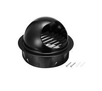Grille d'aération en acier inoxydable for murs et plafonds, grille d'aération à persiennes avec grille en maille for la ventilation des espaces résidentiels et commerciaux(Black,80mm/3.1in)