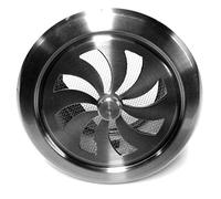 Grille d'aération en acier inoxydable - Grille à lamelles - Protection contre les intempéries - Pour hotte d'air (SHL, Ø 100 mm)