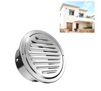 Grille D'aération En Acier Inoxydable Grille Aeration Ronde avec Maille Capot De Sortie D'air 80mm 100mm 120mm 150mm 250mm pour Sortie D'air Salle De Bain Cuisine Exterieur(300mm/11.8in)